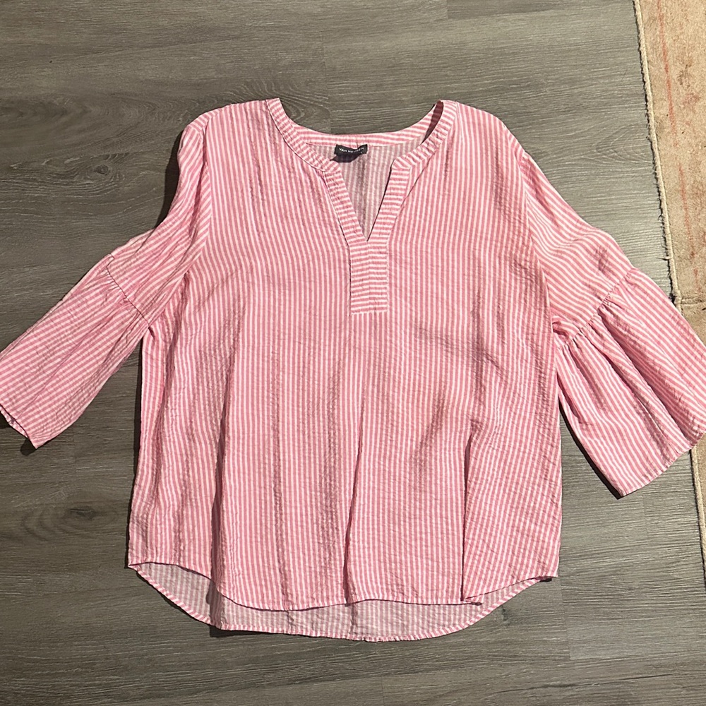 Pink Striped Women's Top